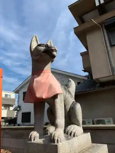 難波熊野神社の狛犬