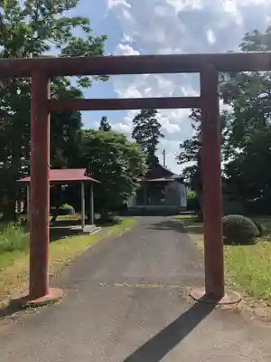 油川神明宮の鳥居