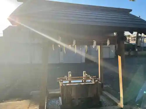 駒留八幡神社の手水舎