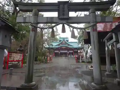 多摩川浅間神社の鳥居