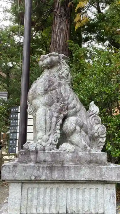 穂高神社本宮の狛犬