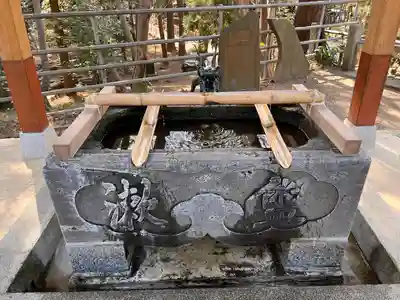 下総国三山　二宮神社の手水舎