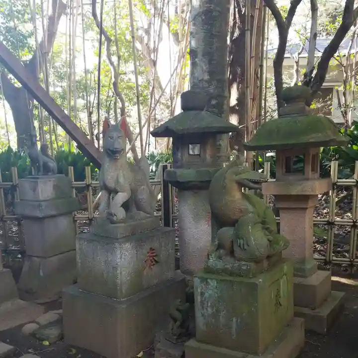 渋谷氷川神社の狛犬