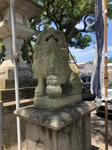 津田八幡神社の狛犬