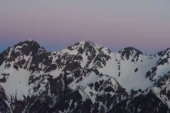 穂高神社奥宮の景色