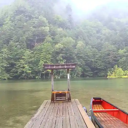 穂高神社奥宮の鳥居