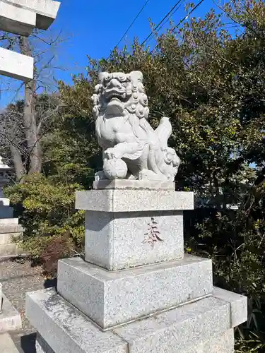 立川熊野神社の狛犬