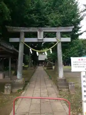 篠津久伊豆神社の鳥居