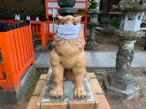 建部大社の狛犬