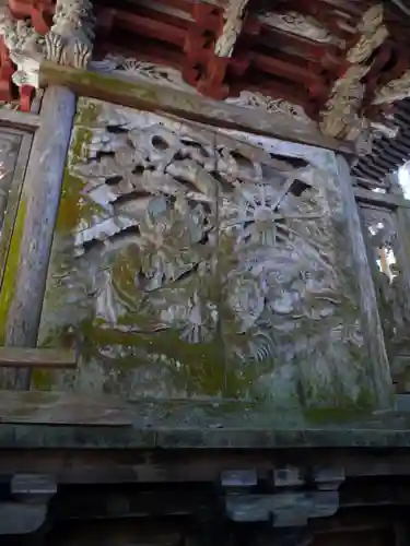 皆沢八幡宮本殿の芸術