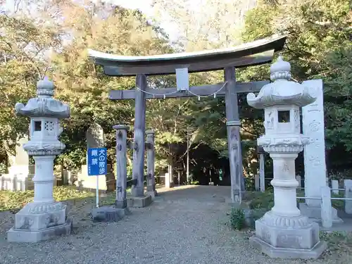 下総国三山　二宮神社の鳥居