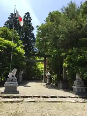 川上山若宮八幡宮の鳥居