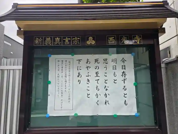 谷中西光寺の{uncategorized: "未分類", other: "その他", undefined: "問題あり", building: "その他建物", grave: "お墓", sacred_gate: "鳥居", guardian: "狛犬", statue: "像", buddha: "仏像", history: "歴史", nature: "自然", garden: "庭園", animal: "動物", pagoda: "塔", temizu: "手水舎", mountain_gate: "山門・神門", sanctuary: "本殿・本堂", subordinate: "末社・摂社", art: "芸術", scenery: "景色", jizo: "地蔵", ema: "絵馬", goshuin: "御朱印", omikuji: "おみくじ", items: "授与品その他", amulet: "お守り", goshuincho: "御朱印帳", eats: "食事", festival: "お祭り", votive_dance: "神楽", shichigosan: "七五三参", wedding: "結婚式", experience: "体験その他", initially: "初詣", around: "周辺", anti_infection: "感染症対策"}