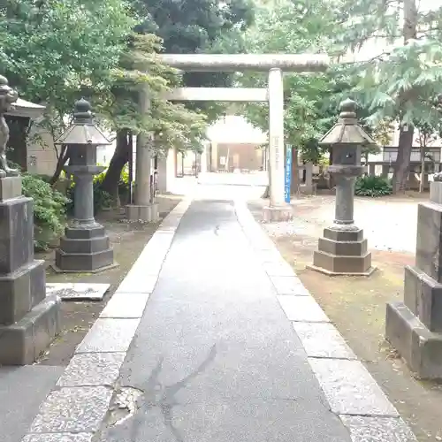 青山熊野神社の鳥居