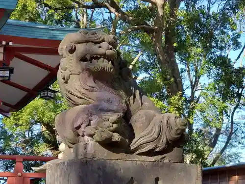 多摩川浅間神社の狛犬