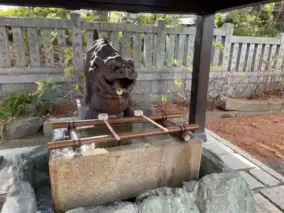 阿部野神社の手水舎