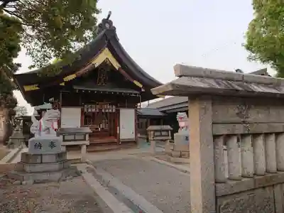神明社・八幡社合殿(中杉町)の本殿・本堂
