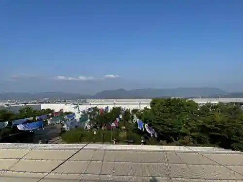 鉄道神社の景色