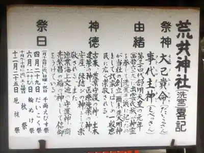 荒井神社の歴史