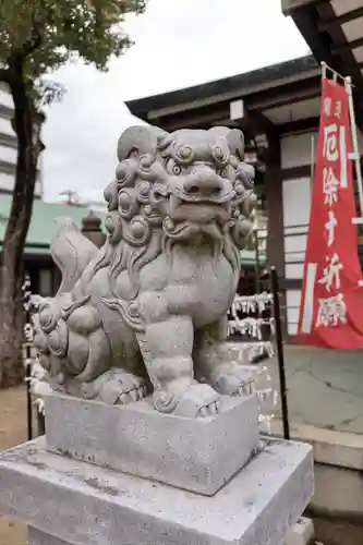 長柄八幡宮の狛犬