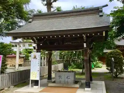 阿豆佐味天神社 立川水天宮の手水舎