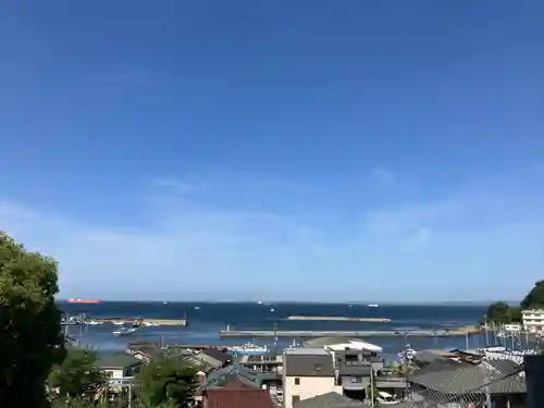 走水神社の景色