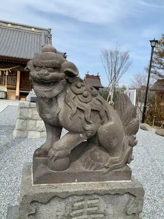 栗橋八坂神社の狛犬