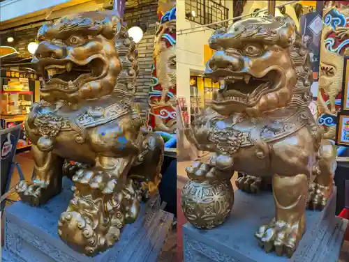 横濱媽祖廟の狛犬