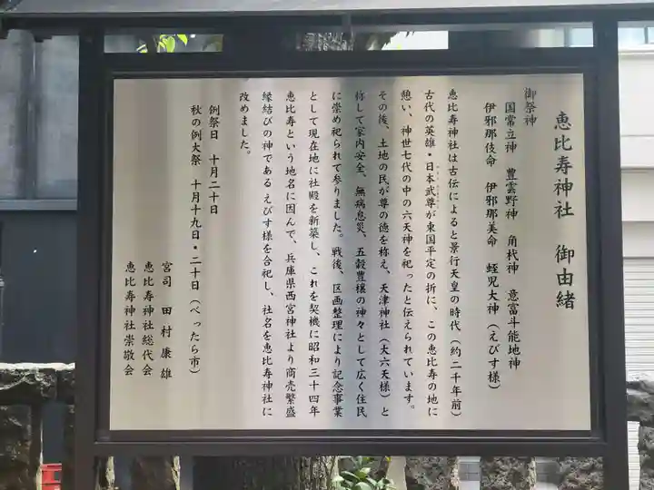 恵比寿神社の末社・摂社