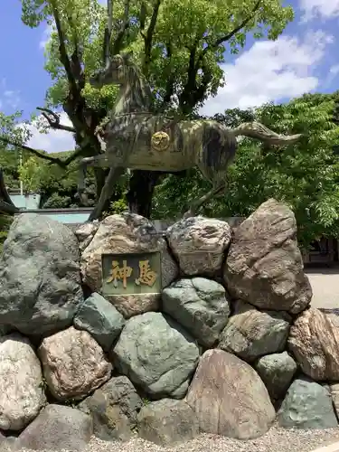 真清田神社の狛犬
