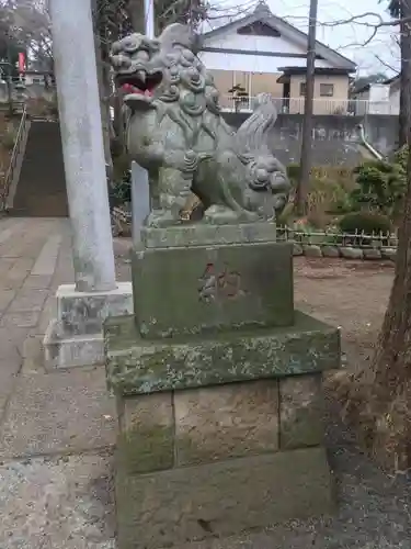 弥生神社の狛犬