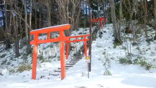 阿寒湖稲荷神社の鳥居