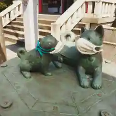 元郷氷川神社の狛犬