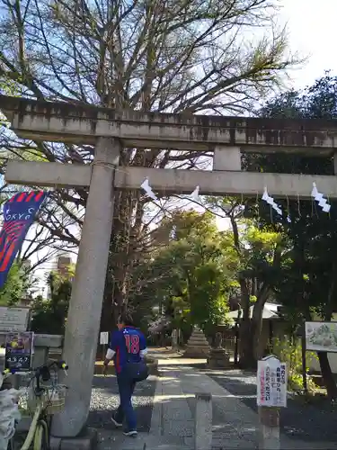 鳩森八幡神社の鳥居
