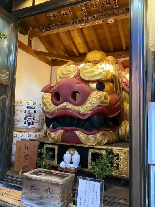 波除神社(波除稲荷神社)の狛犬