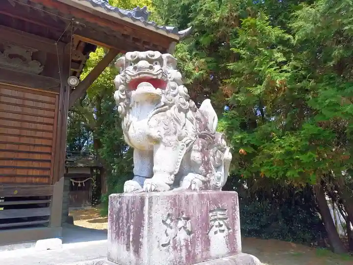 神明社(上切神明社)の狛犬