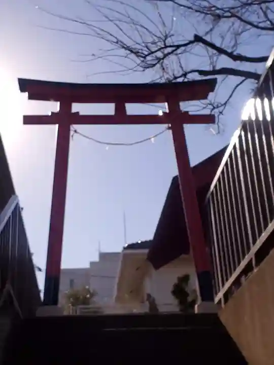 中村稲荷大明神の鳥居