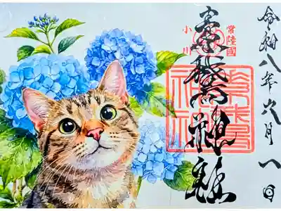 令和8年 季節の御朱印 6月
『紫陽花と猫』
初穂料 1000円