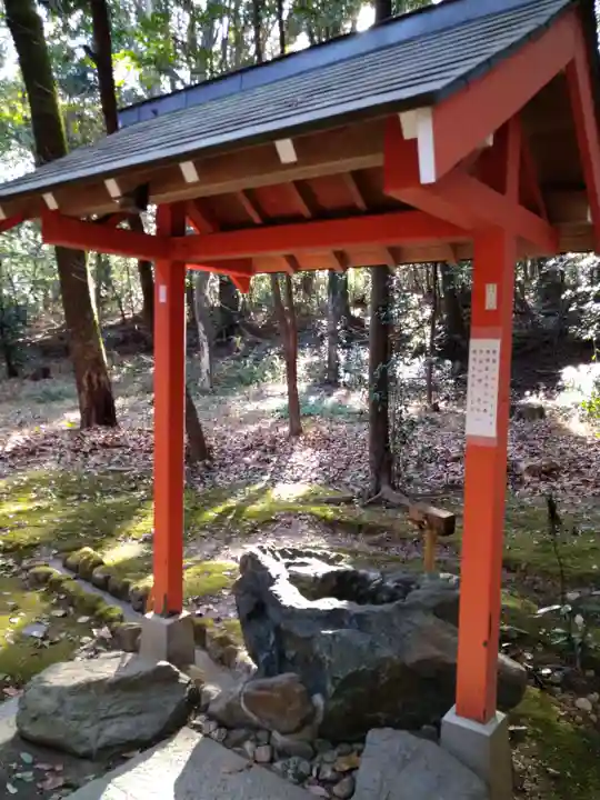 長山稲荷社(橿原神宮末社)の手水舎