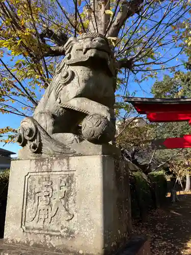 驚神社の狛犬