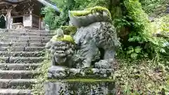 戸隠神社九頭龍社の狛犬