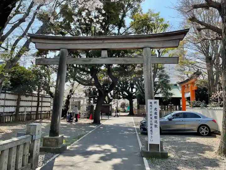 旗岡八幡神社の鳥居