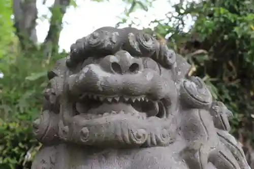 阿久津「田村神社」（郡山市阿久津町）旧社名：伊豆箱根三嶋三社の狛犬