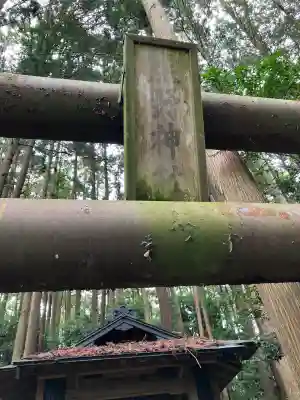 乙連沢熊野神社の鳥居