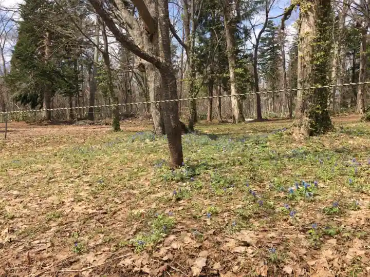 浦臼神社の庭園