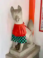 足の神様 服部天神宮の狛犬