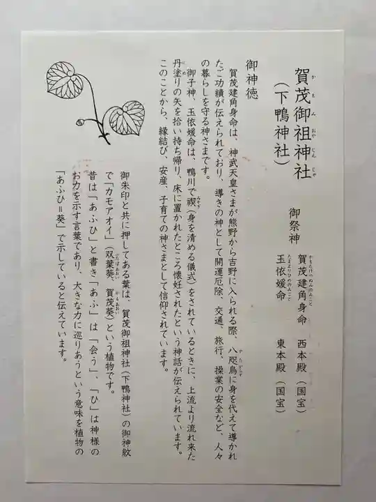 賀茂御祖神社(下鴨神社)の授与品その他