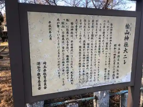 楡山神社の歴史