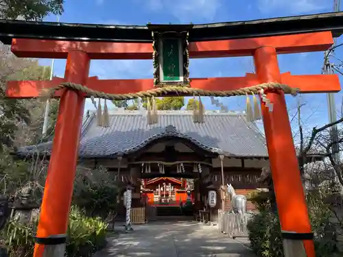 許波多神社（五ケ庄鎮座）の鳥居