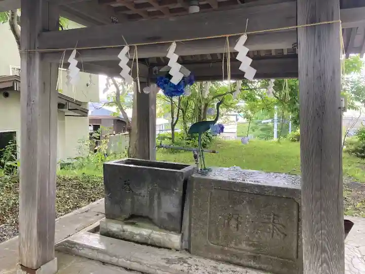 釧路一之宮 厳島神社の手水舎